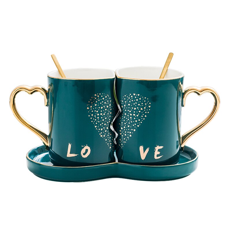 European Luxury Tea Cups and Saucers Set Gold Rim Royal Porcelain Espresso Sups Cup Stand Tazzine Caffe Wedding Cups AC50CU