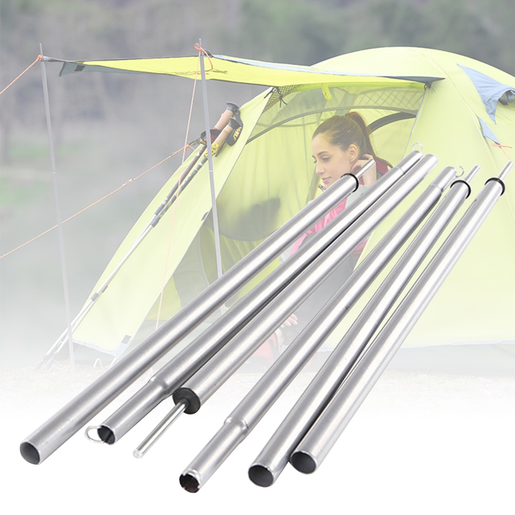 2 stk ly sand strandstang stabil udendørs camping tilbehør værktøjsstativ have presenning støtte nem brug teltstang arbejdsbesparelse