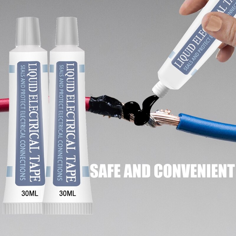 Ruban électrique d&#39;isolation liquide, 30ml, 2 couleurs, scellant électronique pour panneau de lampe, séchage rapide, ruban liquide isolant étanche