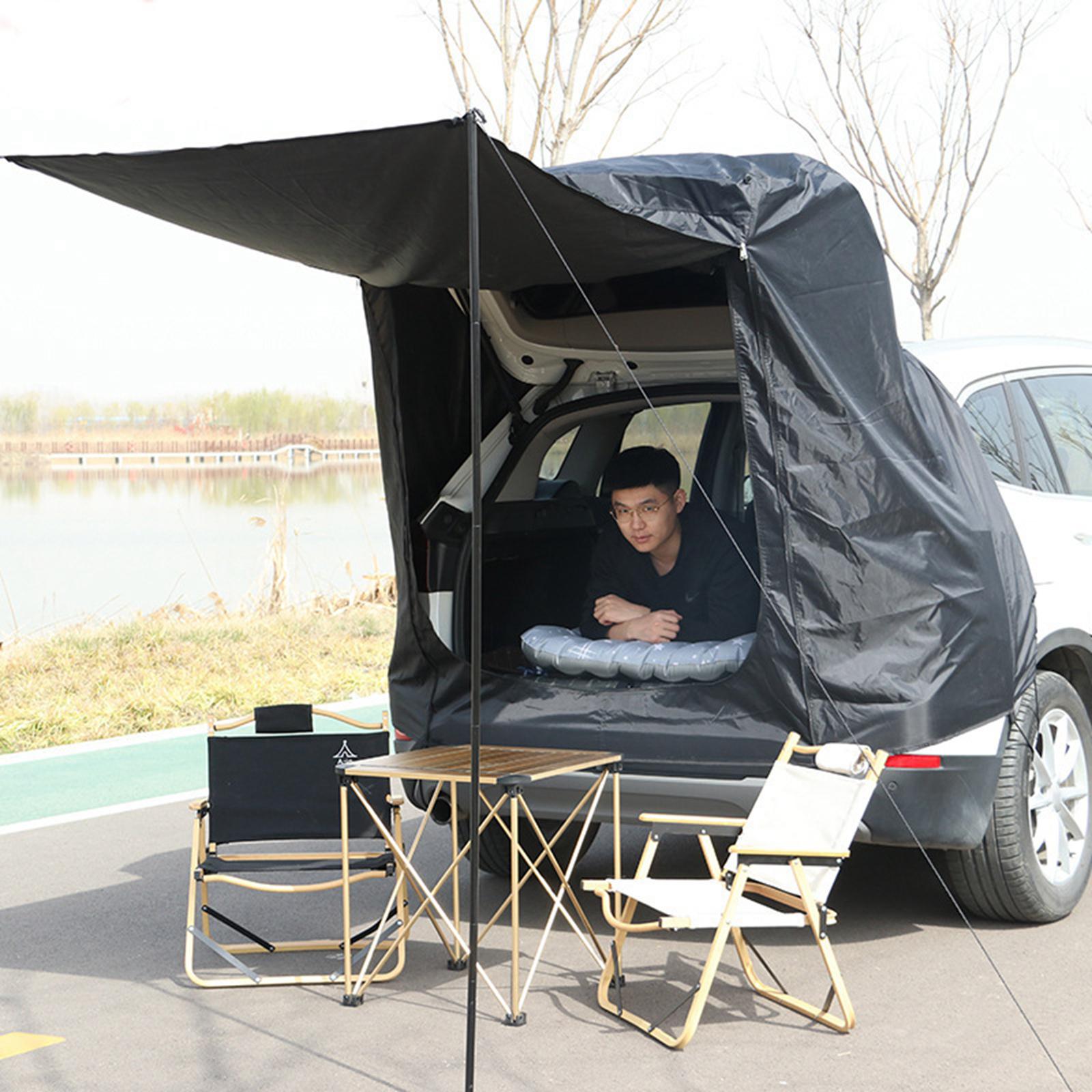 SUV Trunk Tent Car Tail Awning Trip Self-driving Picnic Tour Barbecue Lightweight Sun Shade Canopy UV Protection Anti-Mosquito