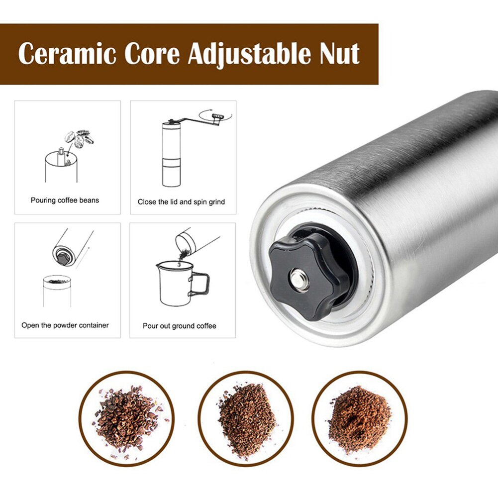 Mini Coffee Grinder Manual Portable grinders for Makeing Coffee Grinder Mill With Double Bearing Positioning Coffee Grindering