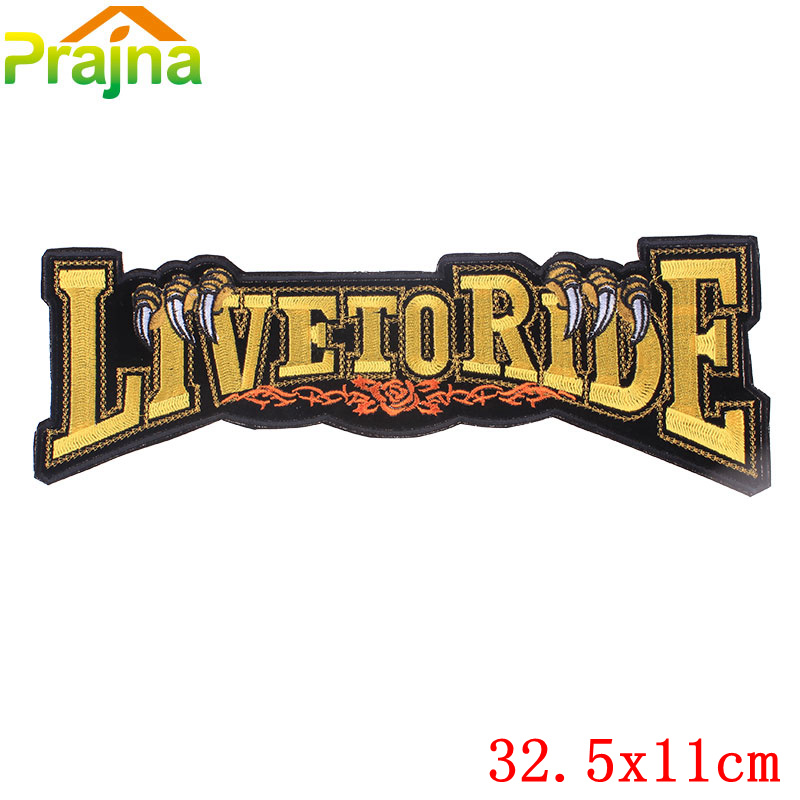 Parches de motociclista Punk para ropa, parches bordados con alas de calavera para ropa, pantalones vaqueros, chaqueta, apliques, insignias de parche para motocicleta: Opaco
