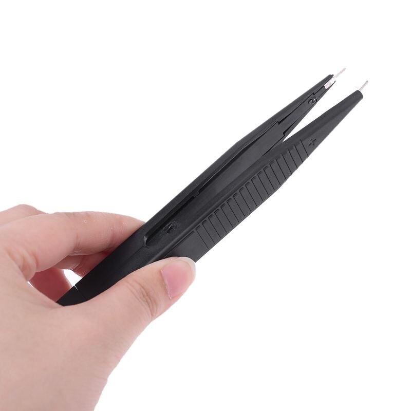 SMD SMT Chip Test Clip Lead Probe Capacitor Resistance Multimeter Meter Tweezer Y4QC
