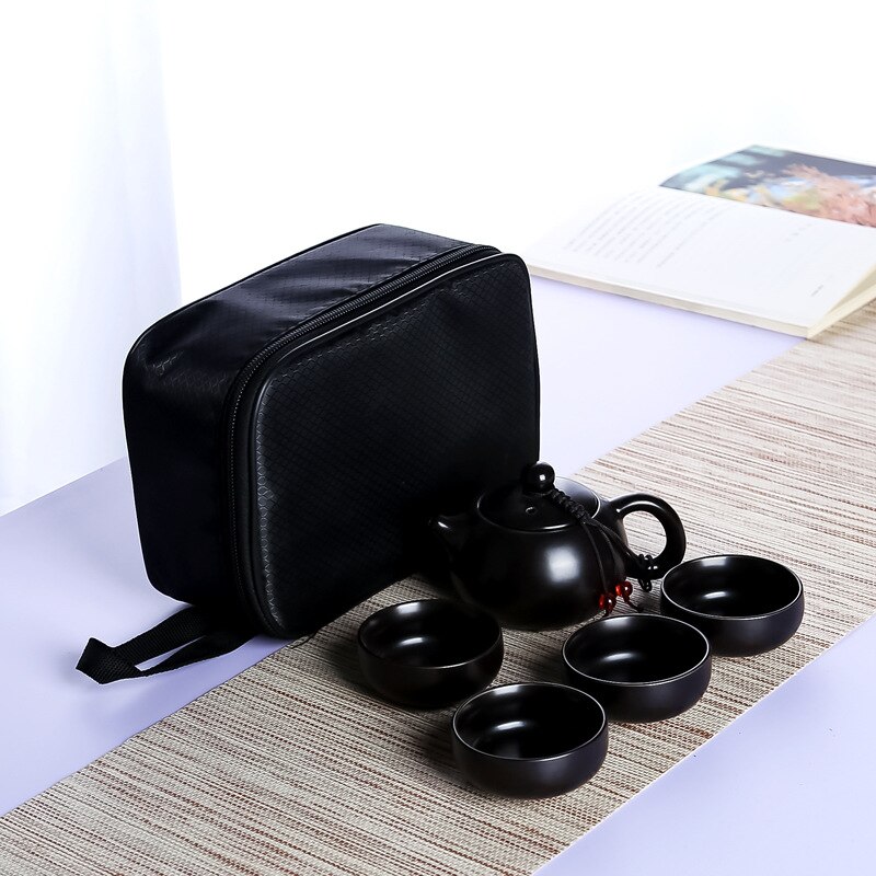 Ceramic teapot kettle gaiwan Chinese Travel Ceramic tea cup for puer chinese tea pot portable tea set drinkware: 10