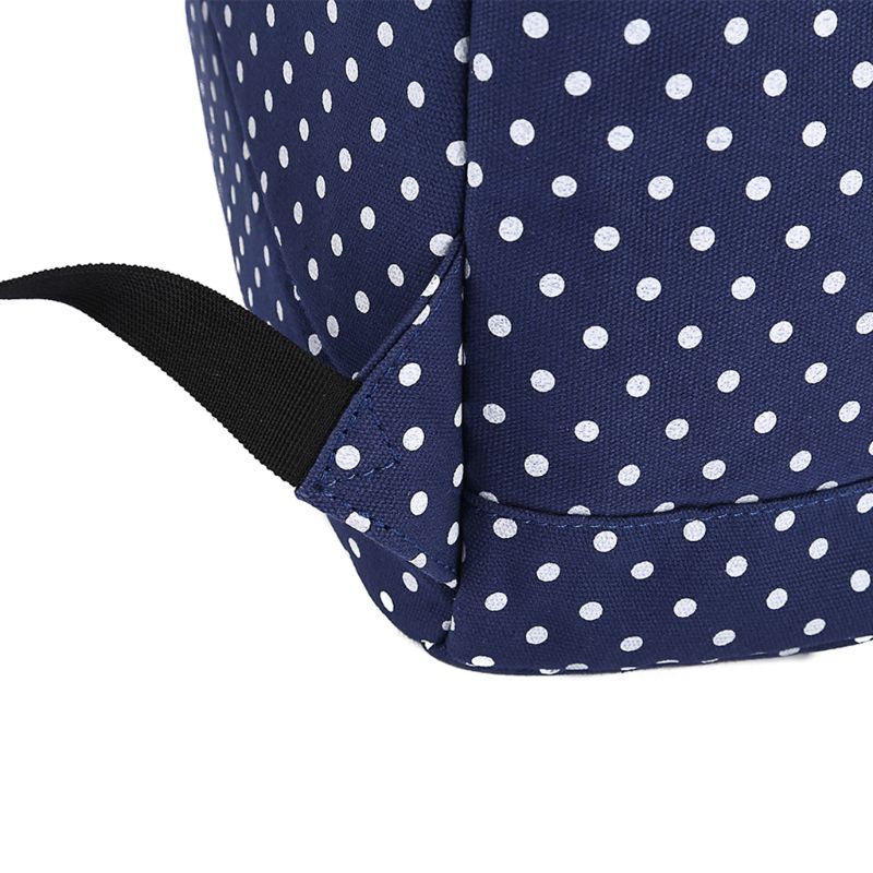 Polka Dot School Schouder Canvas Rugzak Tas Reizen Rugzak Grote Capcity Student Dagrugzak Satchel