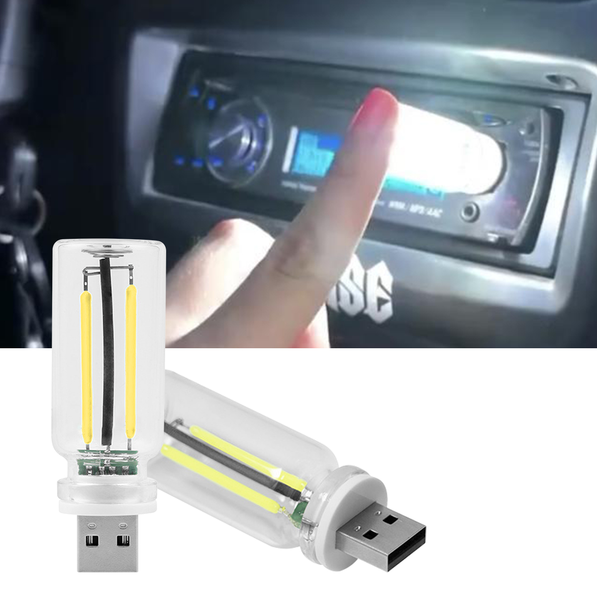 USB Nachtlicht Touch Dimmen LED Glühlampe Glühlampe Auto Innenbeleuchtung Atmosphäre Lampe für Party Zimmer Auto
