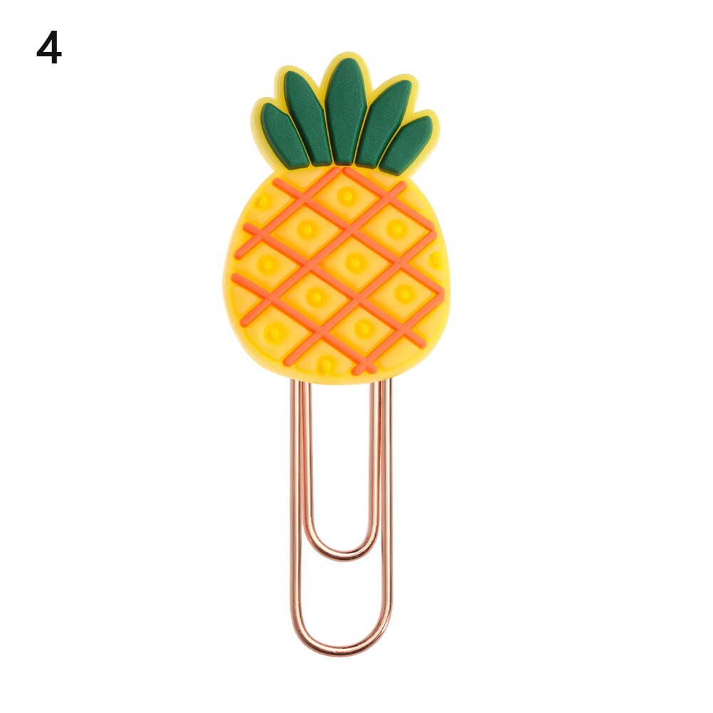 Animals Flower Paper Clips Bookmarks Kids Cute Book Mark Paper Clips Desk Organizer Stationery Office School Supply: 4