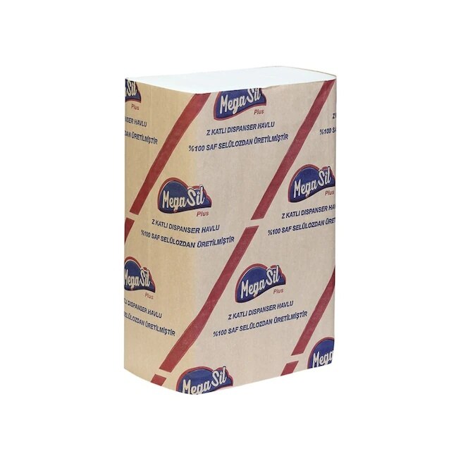 Megasil Z Vouw Dispenser Papieren Handdoek 150, 12 Pakket 20X21.5 Cm