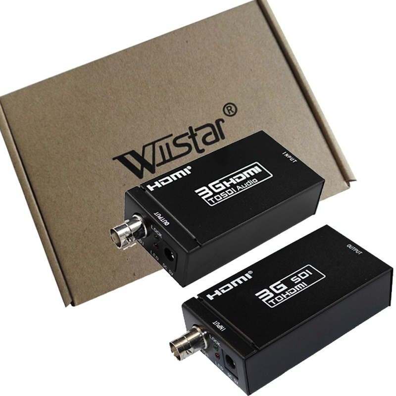 1080P 3G HDMI to SDI BNC Converter + SDI to HDMI Converter HDMI SDI / BNC Extender Over single 100m/328ft Coaxial Cables