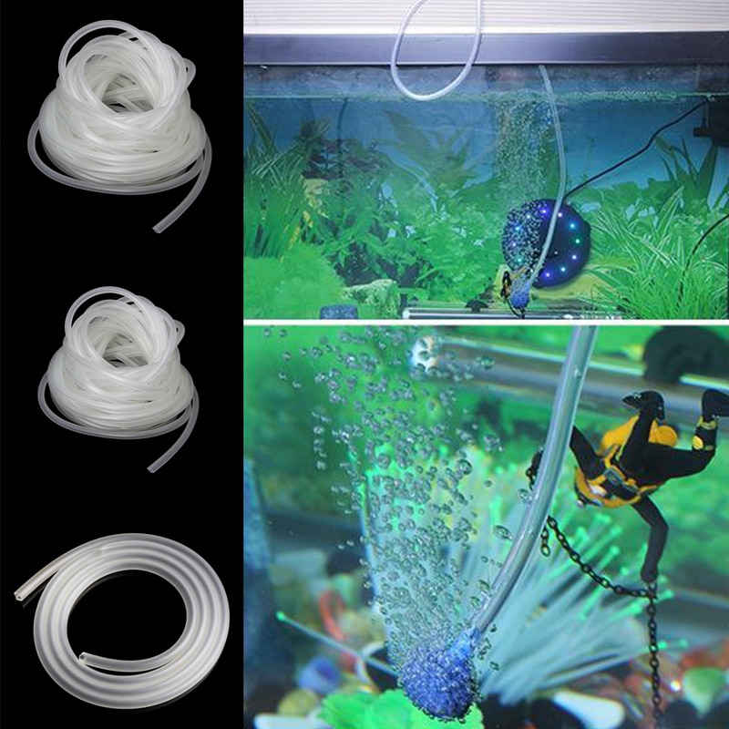 1/5/10M Clear Aquarium Siliconen Buis Luchtpomp Zuurstof Tubing Voor Fish Tank 4/6mm