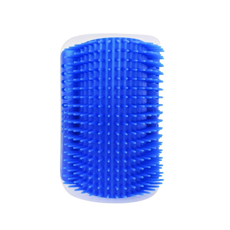 Pet Cat Self Groomer toy For Cat Grooming Tool Hair Removal Brush Dogs Cat Comb Hair Shedding Trimming Massage Device With Catoy: Blue