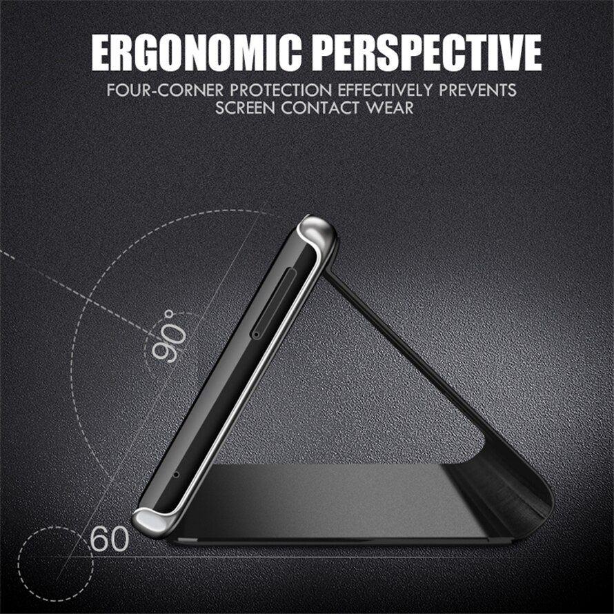 Honor 7s Case Smart Mirror Flip Cases Cover for Huawei Honor 7s Dra-lx5 5.45inches Plain CYTANH