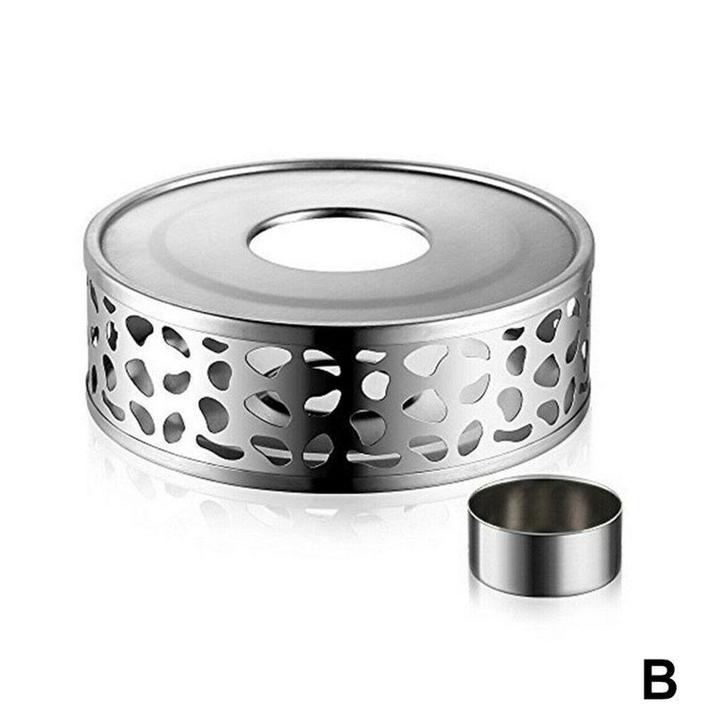 Calentador con aislamiento de velas de acero inoxidable, accesorios de calentador de balancín cálido, estante de tetera con calefacción nocturna, luces de soporte con Base para estufa G2K5: Samll Hole