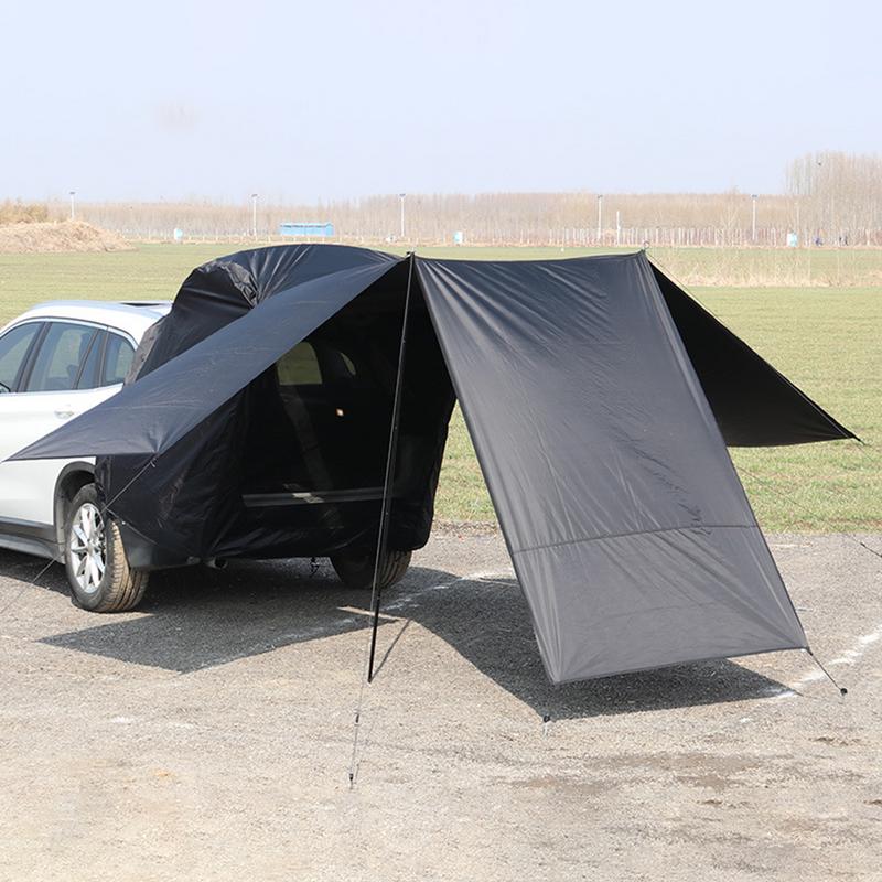 Tienda de campaña portátil para maletero de SUV, refugio exterior para puerta trasera de coche, accesorios de Camping, 3 caras