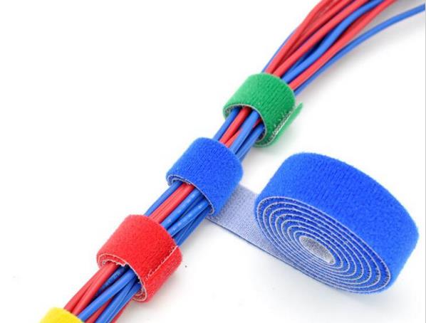 5meters Black thin Hook and Loop fastening tape curtain ties Hook loop straps thin injected hook tape for nylon cable ties