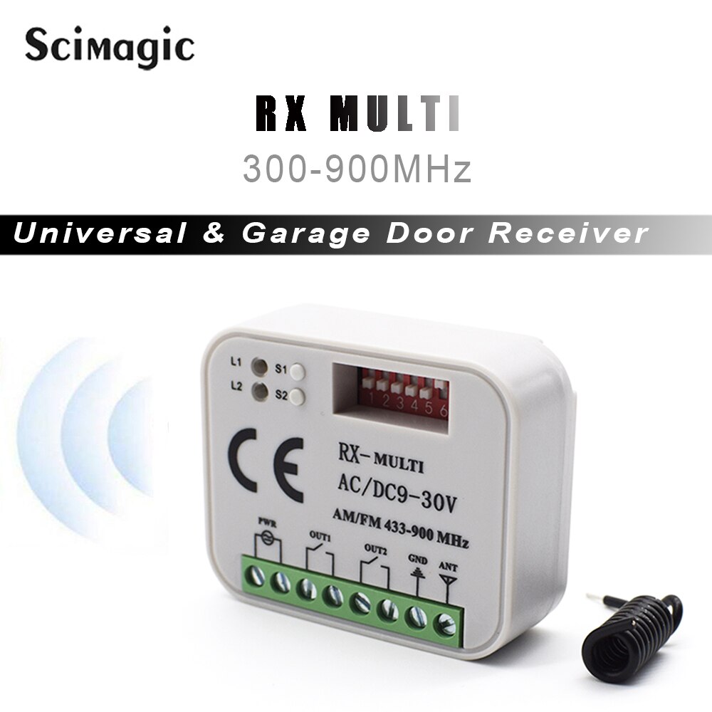 2 CH AC/DC 9~30V Universal Receiver Garage door remote control switch For Hormann 868 HS4 HSE2 HSE4 HSM2 HSM4 HS1 HS2 868MHz
