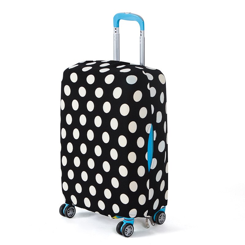 CelleCool High Qualit Luggage Cover Travel elasticity Dust cover Travel Luggage Protective Suitcase cover Trolley case: Black and white dot / L   24