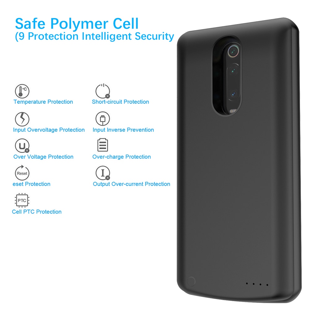 Pour Xiao mi mi 9T mi 9T Pro chargeur de batterie boîtier 6500mAh chargeur de batterie de secours pour Xiao mi rouge mi k20 K20 Pro boîtier de batterie