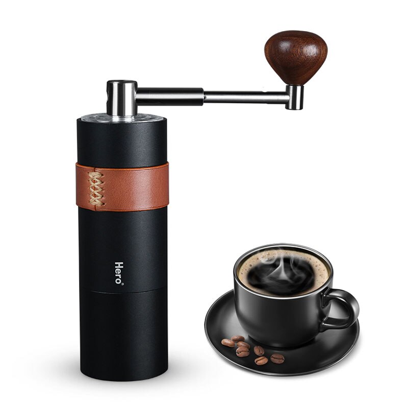 Hand Coffee Grinder Stainless Steel Conical Burr Home Office Outdoor Espresso Drip Coffee Manual Coffee Bean Mill