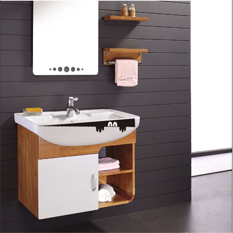 1PC DIY Funny Peep Monster Toilet Bathroom Vinyl Wall Sticker Decal Art Removable Home Decoration