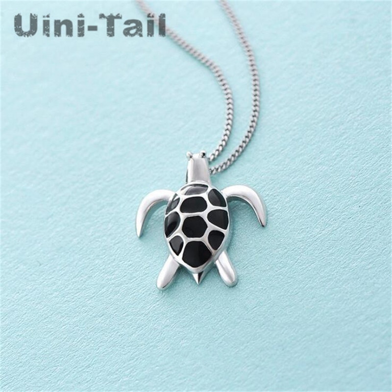 ¡OFERTA DE Nueva inclusión! Collar de tortuga bonita de Plata de Ley 925, colgante Animal de al por mayor, joyería Coreana de