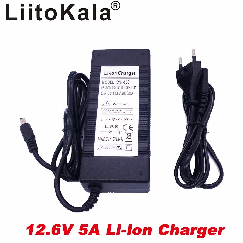 Liitokala 12.6 V 5A power 12.6V charger for CCTV battery 5A charger for 12V 12V 12V battery 12V battery charger