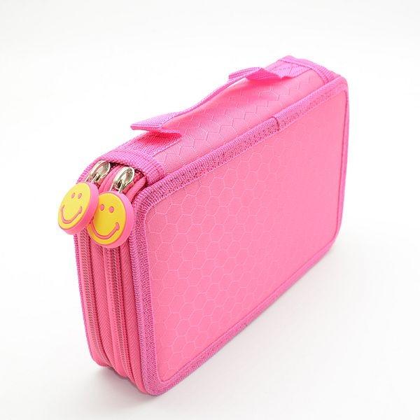 4th- etasjes pennal fargerik kawaii estuche escolar pennal bukse scolaire stylo penneboks blyantboks skrivesaker: 2th etasjes roserød