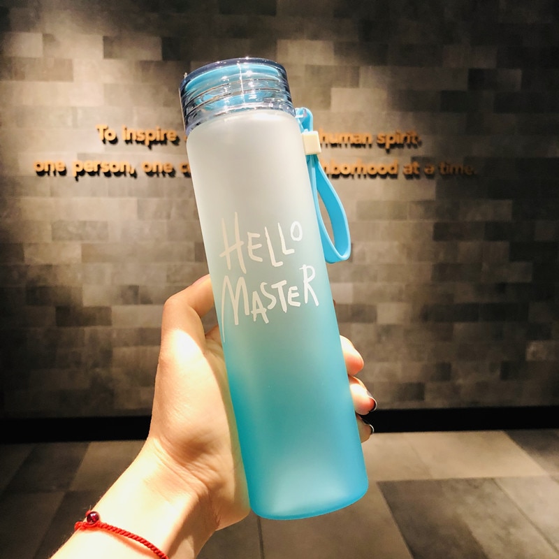 Waterfles 500 ml plastic drinkgerei buitensport school lekvrije afdichting gourde klimtocht waterflessen mijn fles