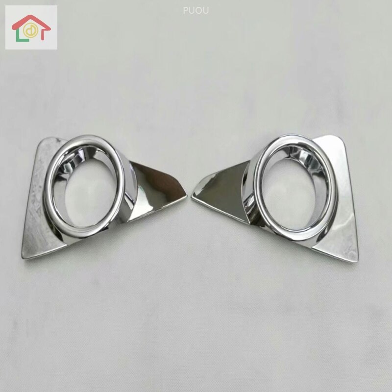 Fit For Toyota RAV4 Car Front Fog Light Lamp Cover Stickers Molding Bezel Styling Chrome ABS Accessories 2pcs/set: B