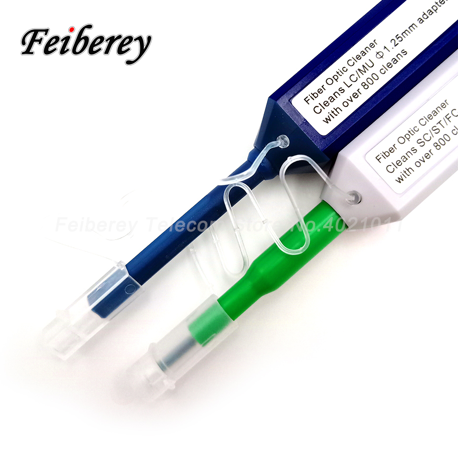 FTTH-Herramienta de pluma de fibra óptica, 2,5mm LC MU 1,25mm SC FC ST, conector óptico, limpiador inteligente