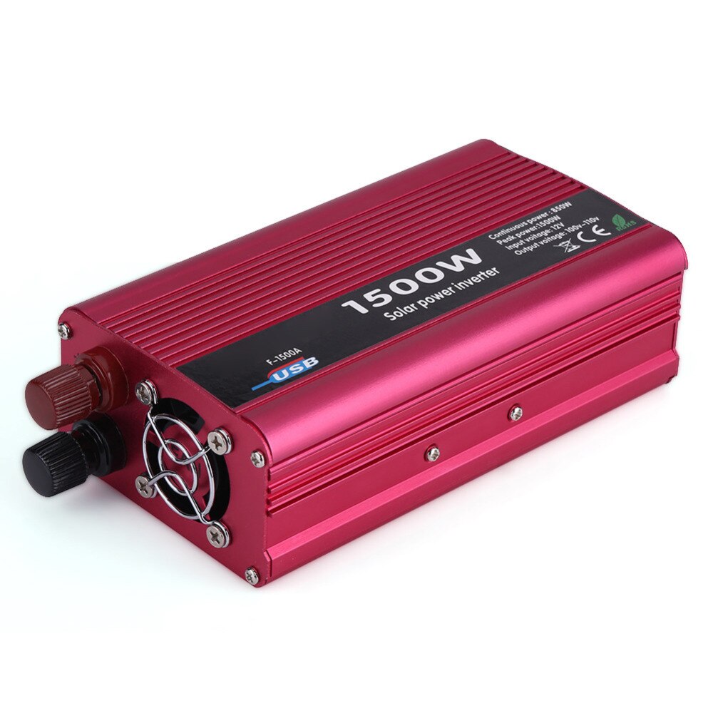 1500W 12V AC 110V Power Inverter Converter Dual Outlets for Home Car Outdoor Use provides advanced protection from drops bumps