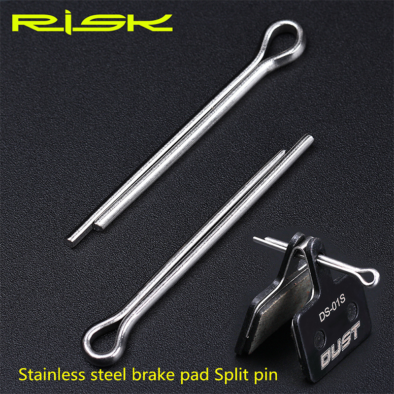 Riesgo de freno de disco de bicicleta de Pin de bloqueo de acero inoxidable Split Pin pastilla de freno para bicicleta pernos de fijación 4cm pasador de chaveta/carretera MTB de disco de freno