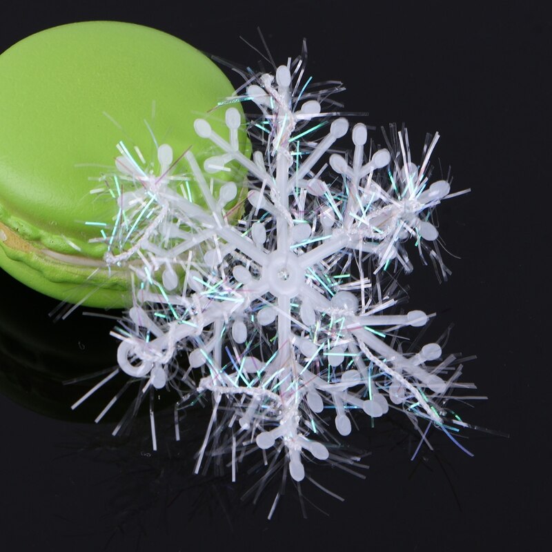 Decoración navideña de copos de nieve para ventanas, 6, 24, 30 y 60 uds., decoraciones colgantes de 6cm para novia y novio