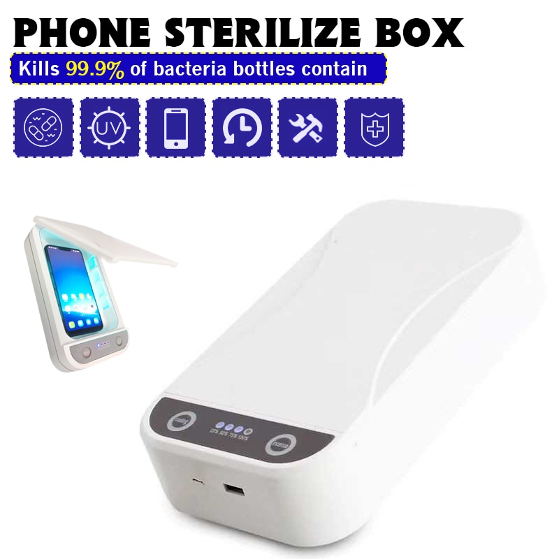Caja esterilizadora de teléfono UV de 5V, limpiador Personal de joyas y teléfonos, cabina de desinfección con Aroma, Esterilizador UV para mascarilla