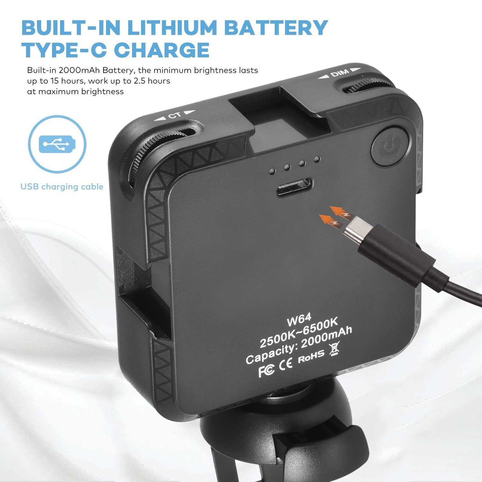 Video Conferencing Flash Light Mobile Phone Camera Universal Computer Live Camera Light Adjustable Brightness And Scrolling