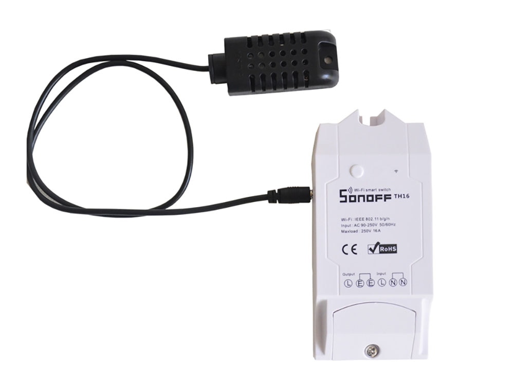 Sonoff th 16a/10a control de temperatura y humedad WiFi interruptor inteligente Sensor con temporizador inalámbrico hogar ds18b20