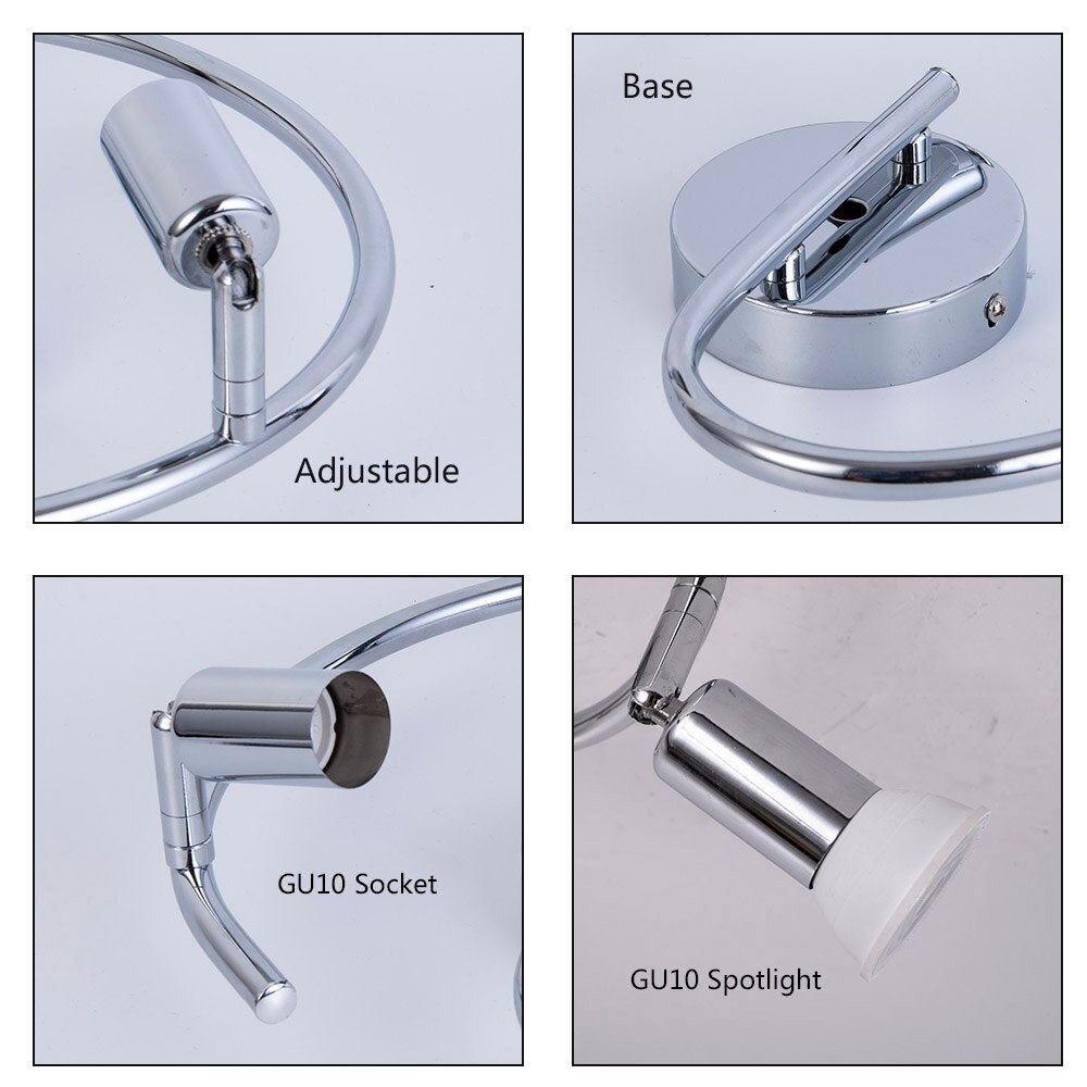 Modern led chandelier lighting for living room bedroom dining room indoor home lustre stair chandelier lamp 3 heads rotatable