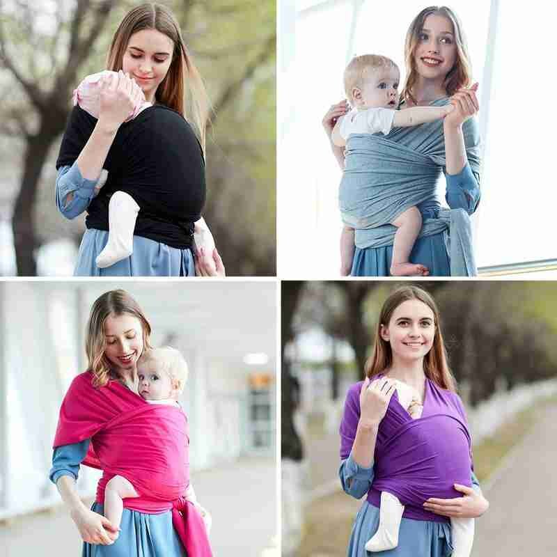 Bärsele wrap baby rygg bärsele ergonomisk spädbarnsrem wrap trasa tillbehör i 0-18 månader