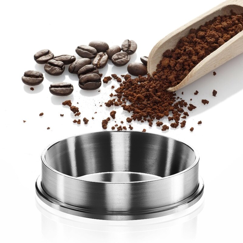 Kaffedoseringsring rustfrit stål espresso kaffe intelligent doseringsring tragt 51/53/57.5/58/58.35 mm køkken kaffegrej