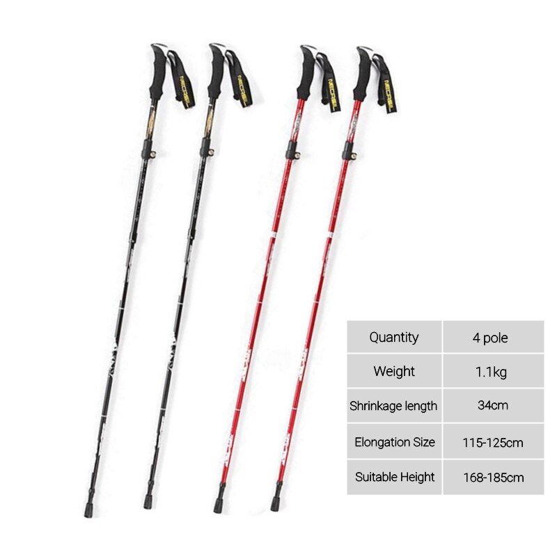 Trekking Poles Folding Hiking Stick Collapsible Hiking Poles Trekking Stick Walking Poles Nordic Walking Sticks hiking stick