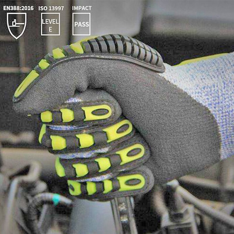 Gant Anti-coupure, Anti-Vibration, Anti-huile, gant de sécurité, jardinage, gants de travail en Nitrile, 100%
