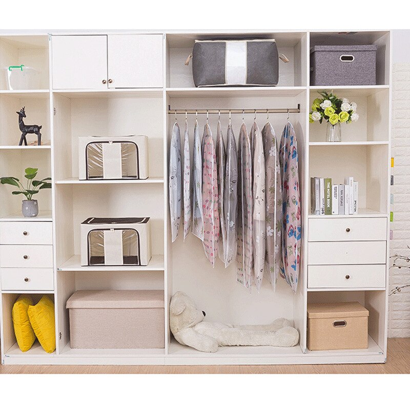 Plastic Clear Dust-proof Cloth Cover Suit/Dress Garment Bag Storage Protector