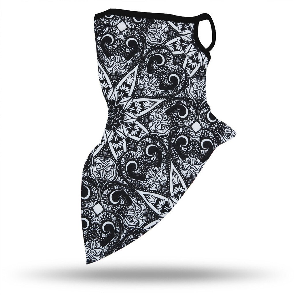 30# Breathable Bandana Paisley Arab Hijab Mesh Tube Face Scarves Windproof Wrap Scarf Neck Gaiter Cover Headband Men Girl: D