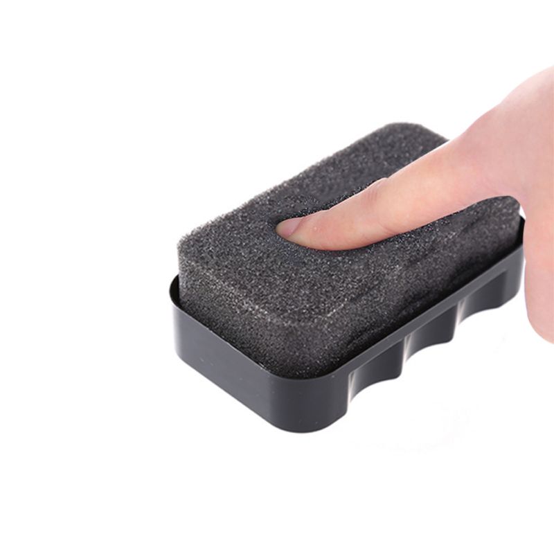 La lanolina esponja cuidado zapatos limpiar Multi-función incoloro cera para zapatos de cuero de cepillo zapatos polaco mantenimiento zapato pulidora