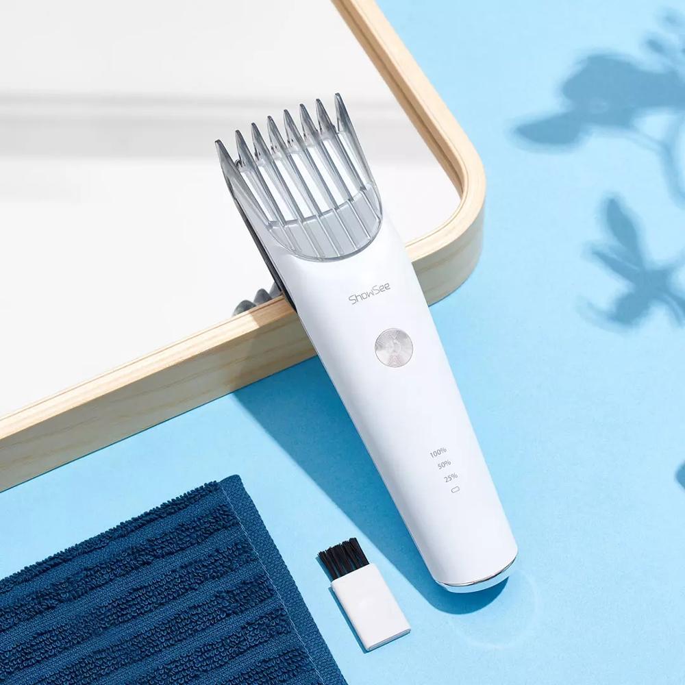 Xiaomi showsee 700 mah 5000 rpm elektrisk hårklipper trådløs type-c hurtigopladning ipx 7 vandtæt keramisk stålskærer