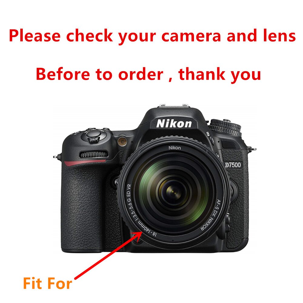 Filterkit uv cpl nd fld kleurverloopster & zonnekapdop voor nikon 18-140 18-135 18-105 18-70 lens  d7500 d7200 d5600 d5500