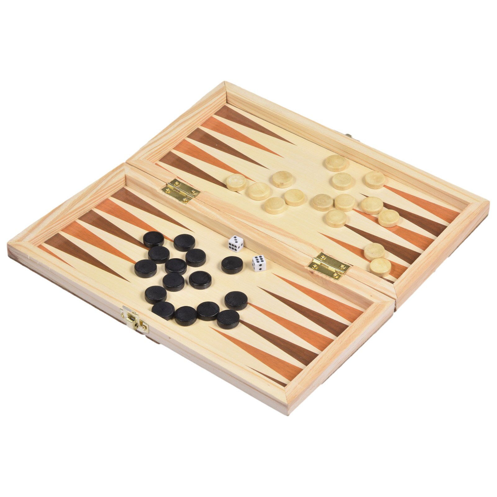 3 In 1 Multifunctionele Houten Schaakspel Vouwen Schaakbord Spel Reizen Bordspellen Checkers Puzzel Game Kids Schaakbord