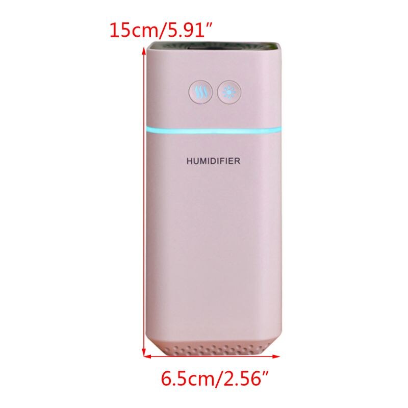 Vehicle Car Air Humidifier USB Charging Spin Discoloration Led Night Light 200mL Air Freshener Humidifier For Home Car Office