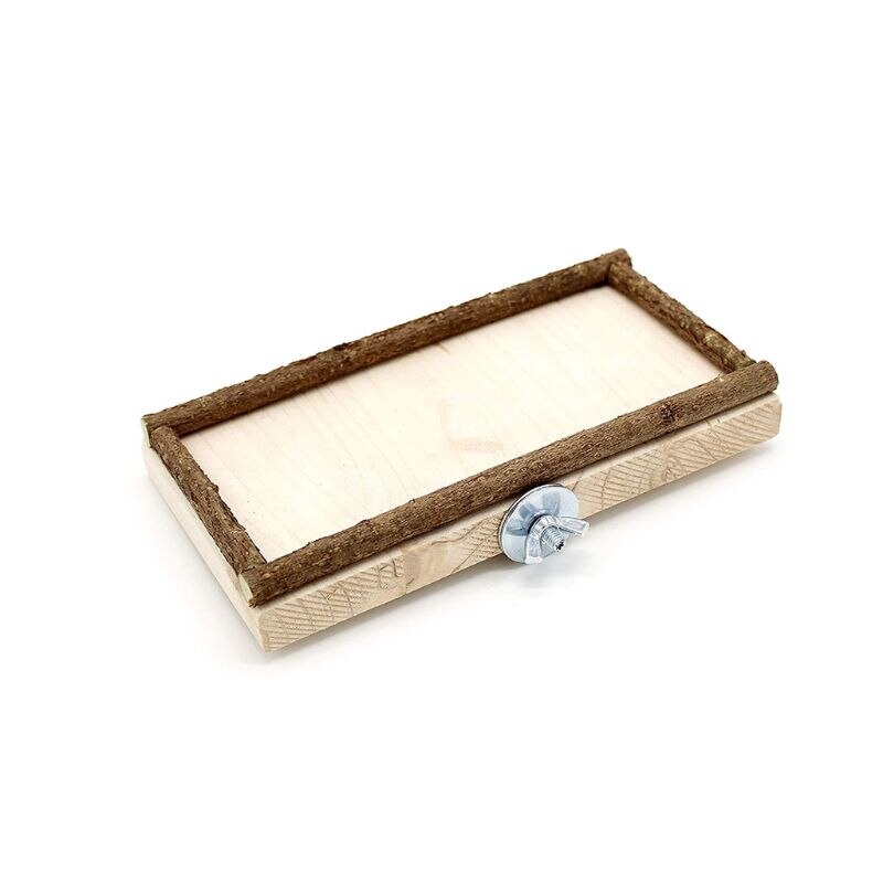 Hamster speelgoed wip rat schommel tuig papegaai houten ladder springplank: S