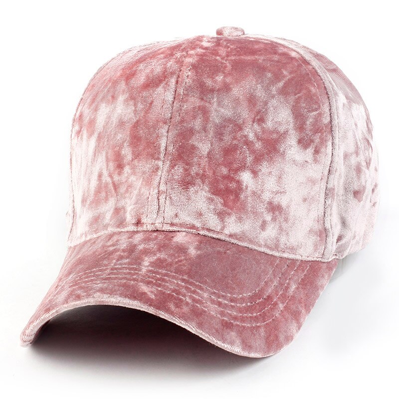 Berretto da Baseball alla moda Geebro cappello da snapback in cotone casual per adulti cappello in velluto invernale caldo Hip Hop visiera da esterno per uomo e donna: pink